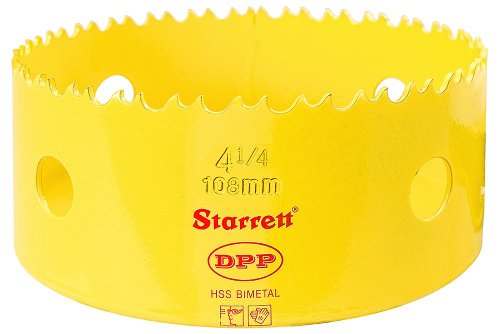 Starrett DH0414 108mm 4.1/4-inch HSS Bi-Metal Dual Pitch Professional Hole Saw