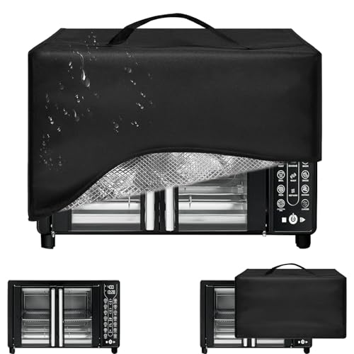 Image of Air Fryer Cover Dust Cover for Gourmia French Door Air Fryer 25 Qt Large Capacity Convection Oven GTF7655 17 inch*13.8 inch*11.4 inch Heat-Resistant Waterproof Dust-proof Kitchen Appliance Covers