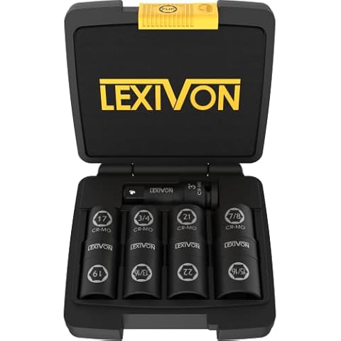 LEXIVON 1/2-Inch Drive Lug Nut Socket Set Cover