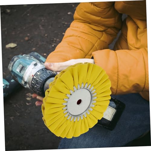Buffing wheel pour surfaces métalliques en coton robuste pour meuleuse - 6