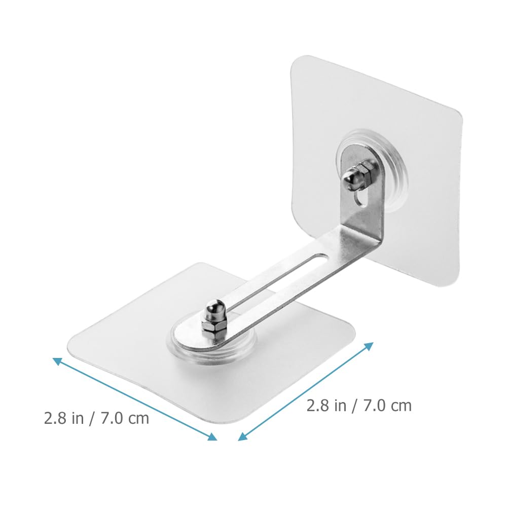 ibasenice 4-Pack Furniture Wall Anchors Baby Proofing Furniture Anchor No Drill Adhesive Anti Tip Wall Anchor for Dressers Bookcases Cabinets Adjustable