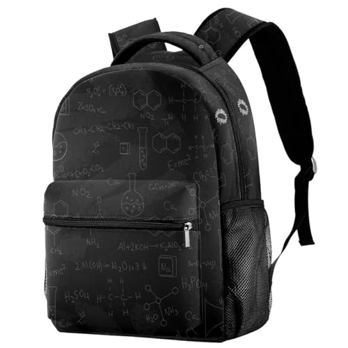 Sac à dos d'école design tableau noir chimie, le cadeau parfait pour ados