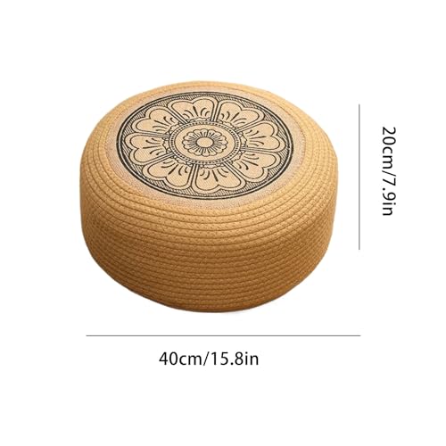 Pouf extérieur tressé effet rotin pour chaise de jardin - 4
