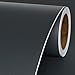 Livelynine Dark Grey Peel and Stick Wallpaper for Bathroom Renter Friendly Cabinet Vinyl Wrap for Kitchen Countertop Covers Waterproof Gray Contact Paper for Cabinets Desk Wallpaper 15.8x78.8 Inch
