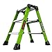 Little Giant Ladders, Sure Step, 3-Step, Double-Sided Step Stool, Fiberglass, (11953), Type 1AA, 375 lbs Weight Rating, Hi-viz Green