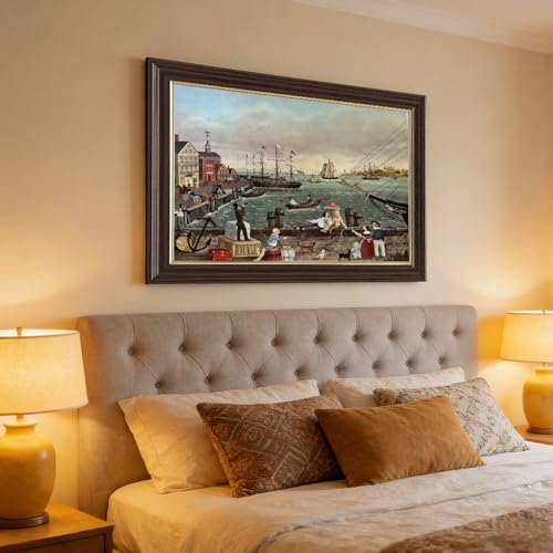 Impression sur toile WCYB Dockside Martha Cahoon pour décorer un petit mur
