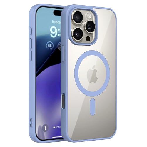 Image of amazon basics Back Case Cover for iPhone 16 Pro Max | Compatible for iPhone 16 Pro Max Back Cover | Scratch-Resistant Back Cover | Sierra Blue