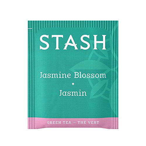 Image of Stash Tea Jasmine Blossom Green Tea - Caffeinated, Non-GMO Project Verified Premium Tea with No Artificial Ingredients, 30 Count (Pack of 6) - 180 Bags Total