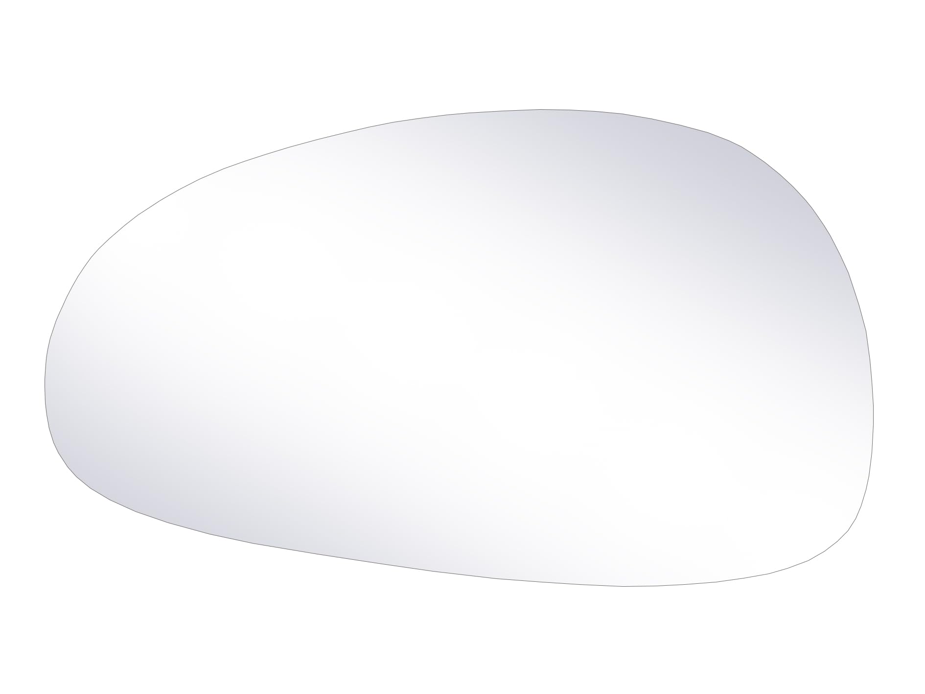 Driver Side Mirror Glass - compatible with Ford vehicles -Mustang 1994-2004, non-heated, without back plate