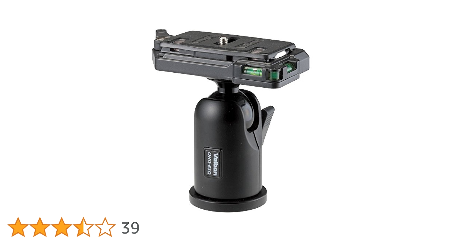 ベルボン 軽量型カーボン一脚 EL Pod 54+ 中型自由雲台 QHD-63Q Velbon（ベルボン） 雲台 QHD-63 - ハクバ写真産業