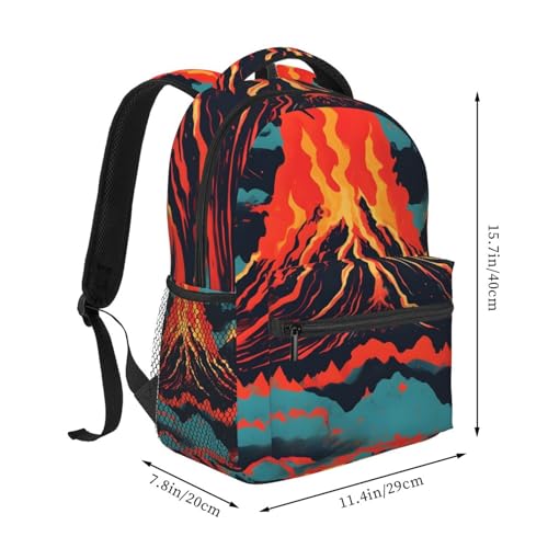Sac à dos voyage OdDdot imprimé volcano pour travailler et s'évader - 2