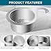 Stainless Steel Swan Sink Strainer Basket Multifunction Hanging Sink Strainer Colander Drain Basket Quick Drain Kitchen Tools Sink Drain Strainer Faucet Hanging Filter Basket Food Waste Filter