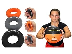 Basketball Training Bundle - Rip N Grip Hand Strengtheners & HOOPSKING Weighted Basketball with Online Training Video - Strengthen Dribbling, Shooting, Passing & Rebounding Skills for All Ages & Skill product image