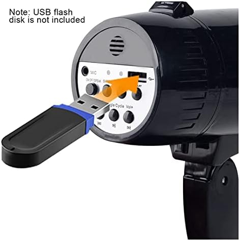 Megaphones 35 Watt Power Portable Megaphone Speaker PA Bullhorn with Detachable Handheld Microphone, Built-in Siren Great for Outdoor Announcements Amplifiers