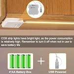 Battery Powered COB LED Strip Lights 6.6Ft 640 LED Dimmable Light Strip - Image 2