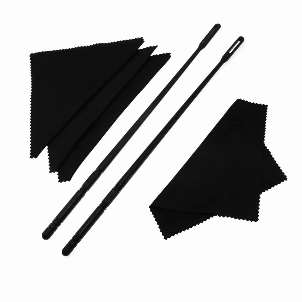 Kit Pulizia Flauto - 4 Panni E 2 Aste Per Manutenzione Interna Strumento - Foto 11
