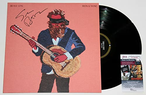 Sam Beam Iron and Wine Beast Epic LP with JSA COA