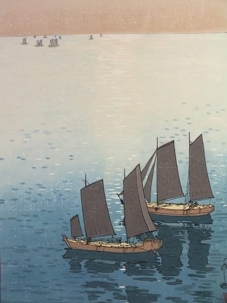 Amazon.co.jp: ◎【復刻木版】吉田博『瀬戸内海集 光る海』 : ホビー