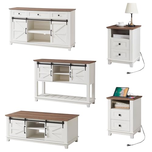 AMERLIFE Rustic 5-Piece Living Room Set