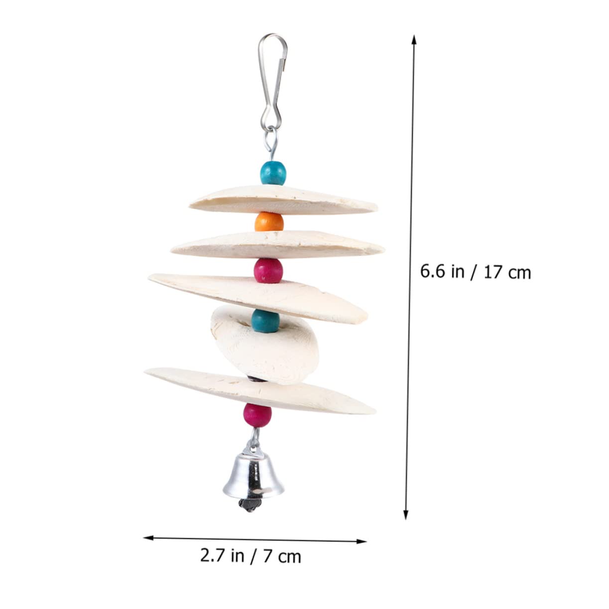 Angoily 6pièces à Mâcher De Seiche pour Oiseaux Complément De Jouet Amusant pour Perroquets Et Oiseaux Résistant Mastication Couleur Aléatoire Petite