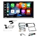 Produktbild Kenwood DMX7722DABS 2-DIN Autoradio kompatibel mit WiFi Apple CarPlay Android Auto Bluetooth DAB+ USB passend für Volvo V70 II 2004-2007 schwarz 2004-2007