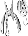 Produktbild OUTDOORSAXX 7-in-1 Edelstahl Multi-Tool Schlüsselanhänger mit Tasche, 1 Stück, silber