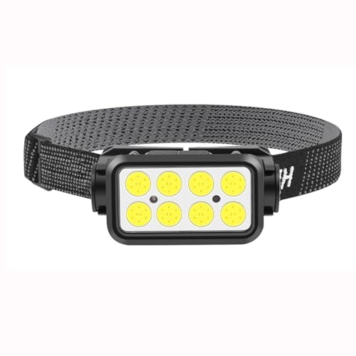 Lampe frontale LED étanche avec interrupteur à capteur pour le running et camping