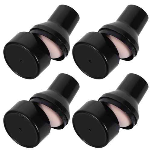 JECOMPRIS Esponjas para Maquillaje Facial Forma de Champiñón, 4 Piezas en Color Piel, Esponja Champiñón Lavable y Reutilizable para Polvos Secos y Húmedos, Aplicador Maquillaje para Mujer