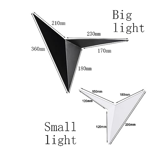 Iluminación de pared LED de diseño nórdico minimalista y forma de triángulo elegante. 4