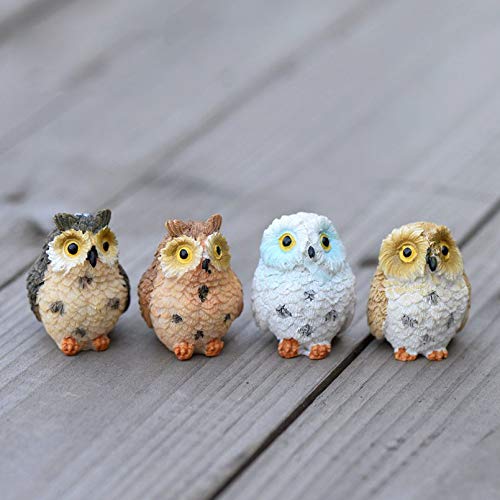 sahnah Micro Landscape Owl Doll Resin Fairy Home Garden Decoration Micro Ornaments