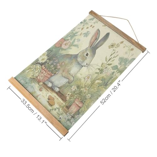 Póster personalizado de conejo FekiLoot y pintura de pergamino 2