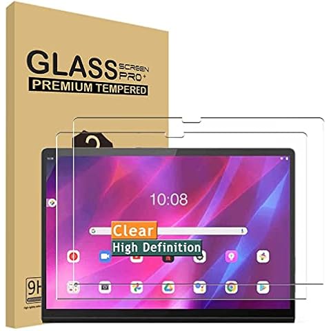 [2 Pack] TDA Trading Screen Protector for Lenovo Yoga Tab 13 (YT-K606F) 13-inch Tempered Glass Guard Screen Film [9H Hardness] [Bubble Free] for Lenovo Tablet Yoga Tab 13 13" Tablet 2021 Release Cover