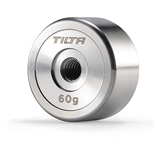 TILTA Contrepoids Amovible Compatible avec DJI Ronin S, Ronin RS 2, Ronin-SC, Ronin RSC 2 et Zhiyun, contrepoids 60 g avec Filetage 1/4"-20 TGA-CW-60 Cover