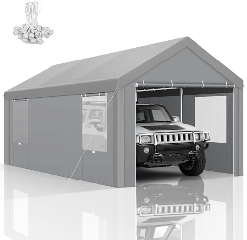 COBIZI 10x20 FT Heavy Duty Carport with Galvanized Frame