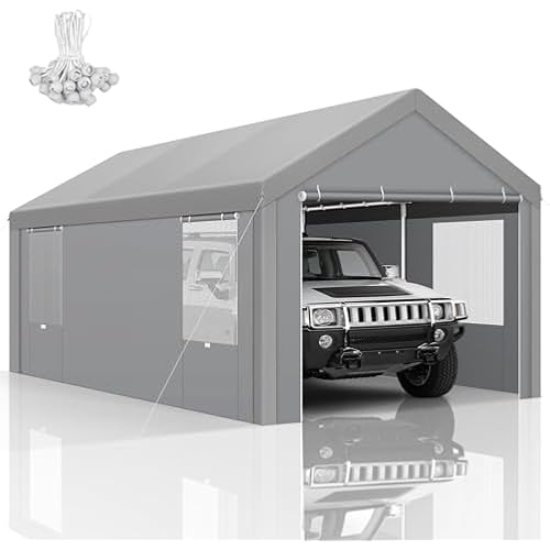 COBIZI 10x20 FT Heavy Duty Carport with Galvanized Frame,