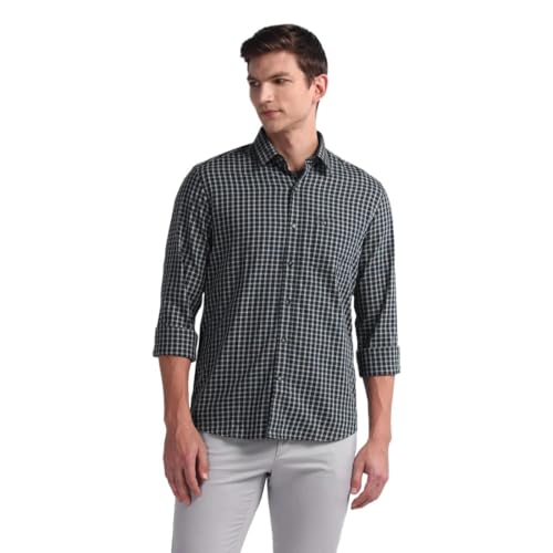 Image of Arrow Men's Cotton Solid Slim Fit Shirt