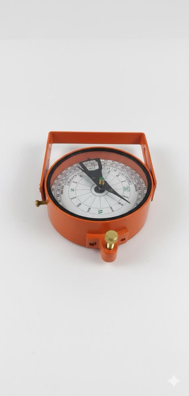 Professional Surveying Compass – Precision Geological & Navigation Compass with Clinometer, Metal Casing, and Sighting Mirror – Field Engineering & Outdoor Navigation Tool