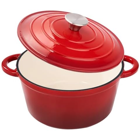 Fijinhom 4.5 Quart Cast Iron Dutch Oven Cover