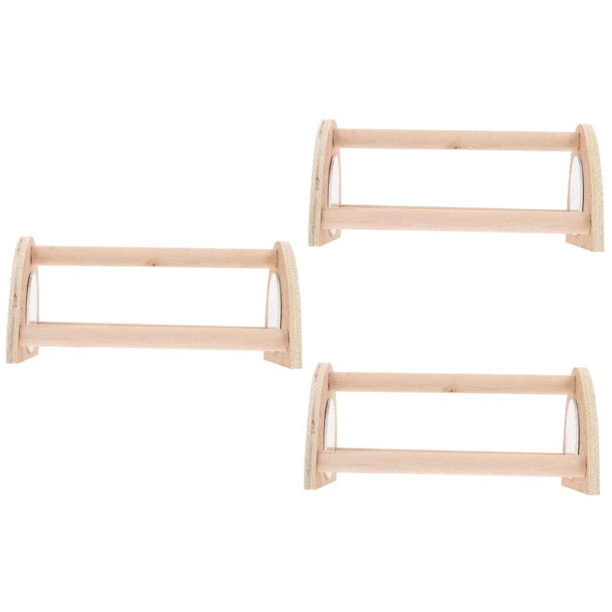 3pezzi Trespolo Legno Per Galline e Pappagalli Con Specchio Supporto Per Gioco e Attività Per Uccelli Resistente e Naturale Adatto Galline e Pappagalli