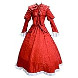 sujinxiu Shadows House Cosplay Costume Anime Shadows House Kate Cosplay Robe Rouge Lolita Cosplay Princesse Robe Halloween Carnaval Party Costume