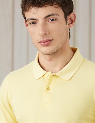 Image of Amazon Brand - Symbol Men's Cotton Rich Solid Polo Tshirt | Collar Tshirts | Half Sleeves | Plain-Regular Fit (Available in Plus Sizes and Combo Pack of 2)