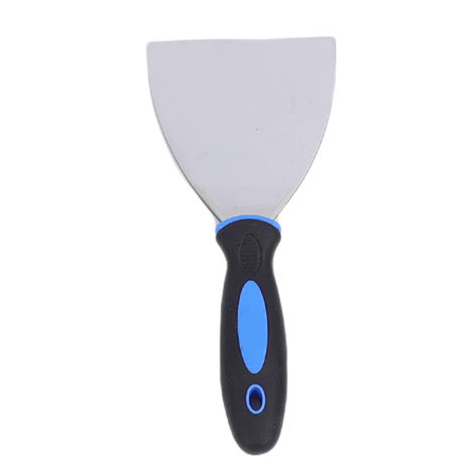 Walfront Set di 8 Raschietti per Cartongesso in Acciaio Inossidabile con Vaschetta per Stucco, Impugnatura in TPR Lavorata a CNC e Testa a Martello per Incollaggio di Giunti di