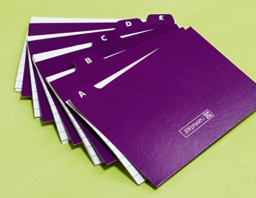 BRUNNEN 102058060 Karteikasten - Colour Code, Maße 8,5 x 7,5 x 4,8 cm - purple