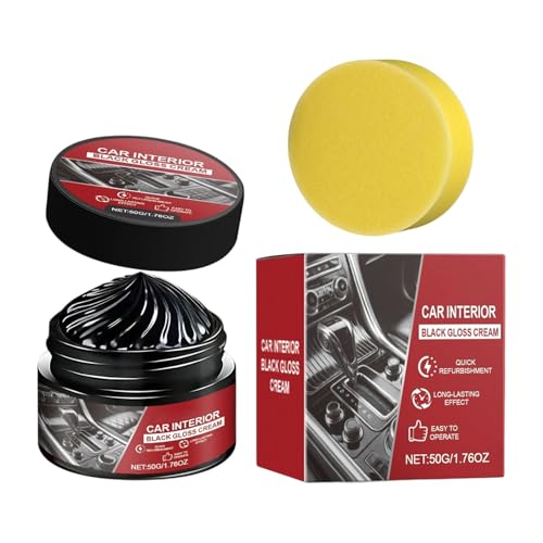 Générique Nettoyant pour Intérieur Auto - 50g Produits De Détail Auto,Nettoyant Tableau De Bord Crème Détail - pour Entretien Réparation Restauration Sièges Camion Camping-Car Panneaux