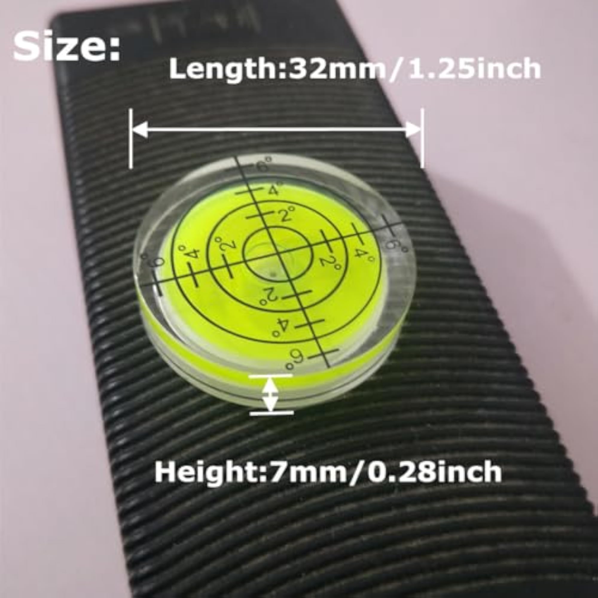 3Pcs Circular Bubble Level Measuring Tool for Leveling