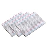DEVMO 3pcs 400 Ties Mini Solderless Breadboard Universal 400 Contacts Solderless Breadboard 400 Points Prototyping Shield for Electronics Testig DIY