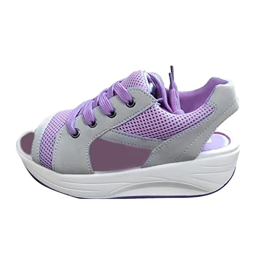 chanclas mujer cuña sandalias guess mujer Calzado para Comodas cuña Punta Abierta para estilo pala Verano Casual hebillas regulables y de Talla Grande Plataforma para Mujer con Punta Abierta bicolor S