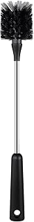HUMUTA 15 Inch Stainless Steel Bottle Brush Cleaner - Long Handle Scrubber for Water Bottles, Wine Glasses, Mugs, Tumblers & Decanters