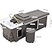Head Treatment Bed, Shampoo Bed, Beauty Bed for Barber Shop and Hair Salon, Beauty Bed for Beauty Salon, Flat-Laying Thai Massage Beauty Salon Intelligent Beauty Bed,A