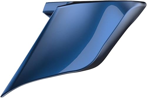 Miniatura 461 de Advanblack Barracuda - Cubiertas laterales estiradas plateadas (brillantes), paneles extendidos para Harley Touring Street Glide Road Glide Electra